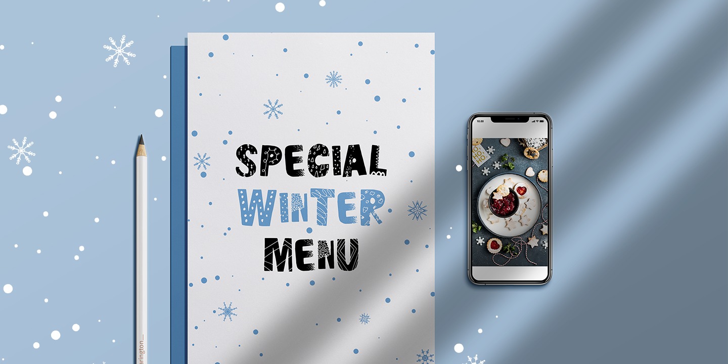 Example font Winter Delight #7